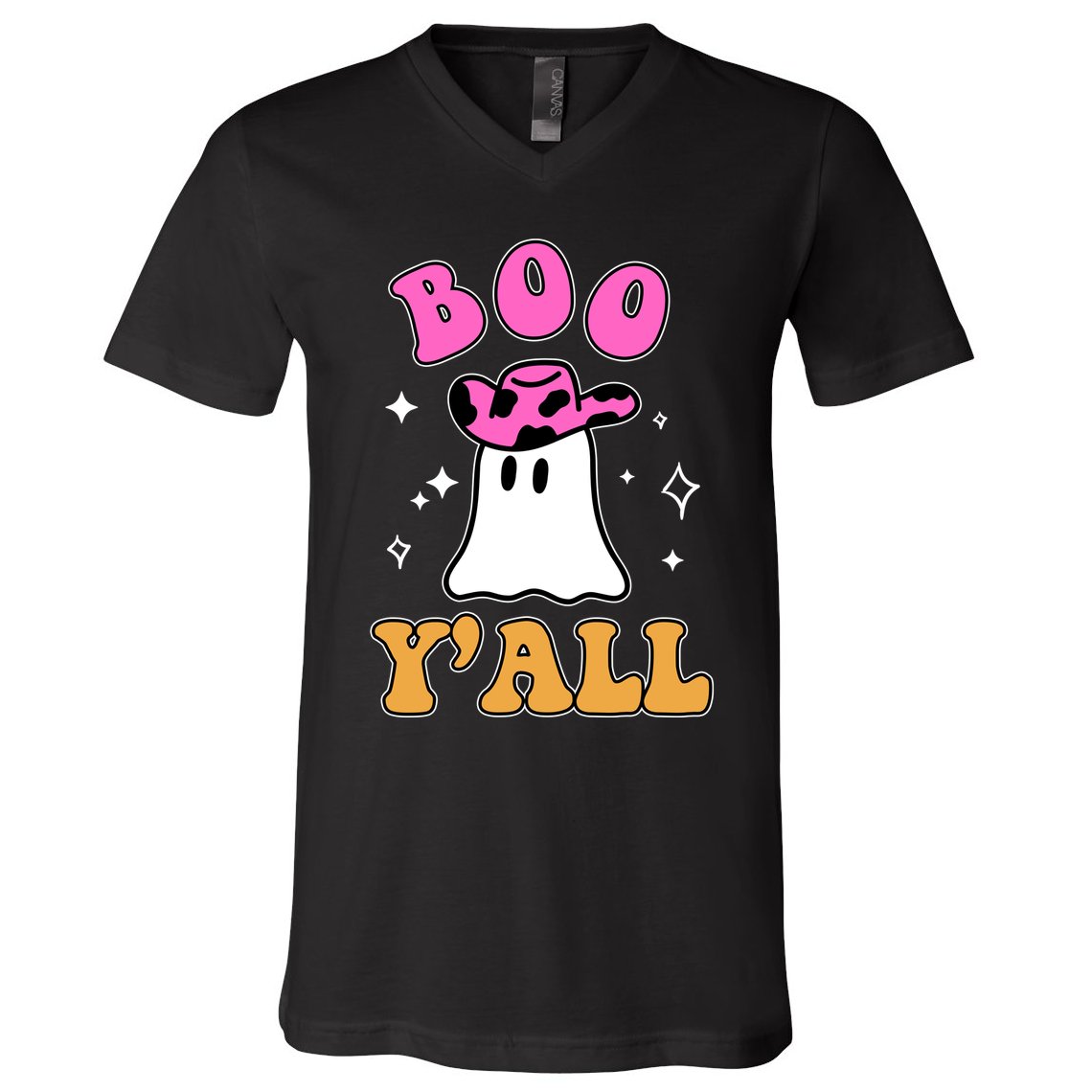 Boo Yall Ghost Halloween V-Neck T-Shirt