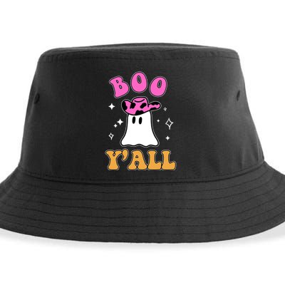 Boo Yall Ghost Halloween Sustainable Bucket Hat