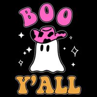 Boo Yall Ghost Halloween Sustainable Bucket Hat