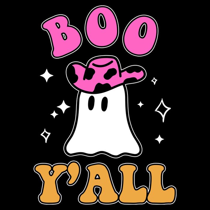 Boo Yall Ghost Halloween Sustainable Bucket Hat