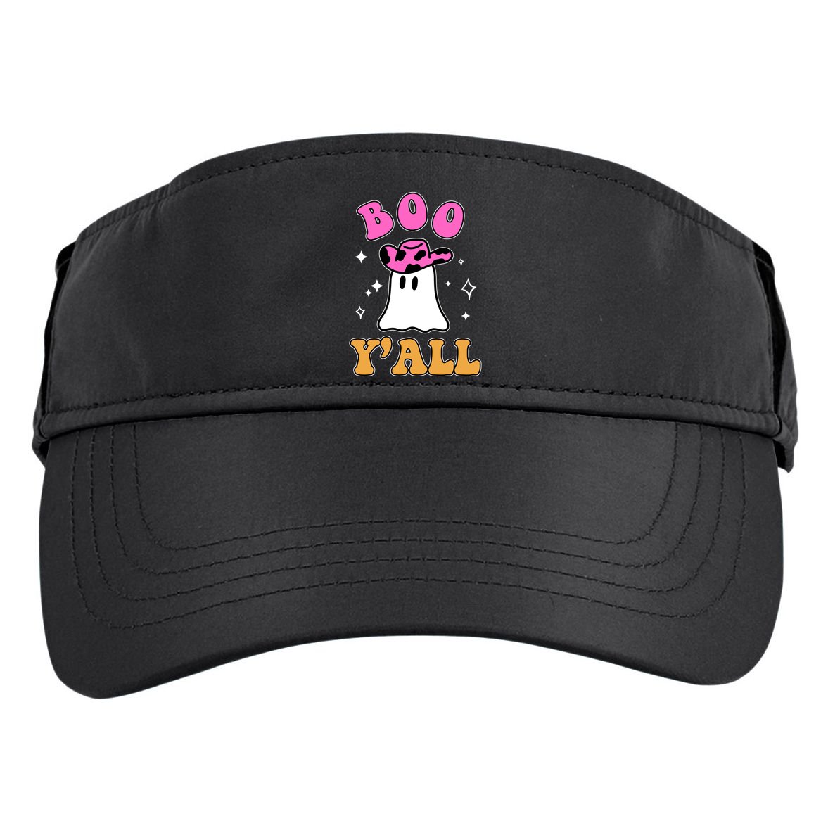 Boo Yall Ghost Halloween Adult Drive Performance Visor