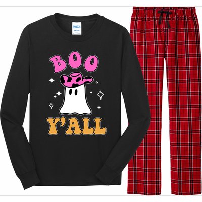 Boo Yall Ghost Halloween Long Sleeve Pajama Set