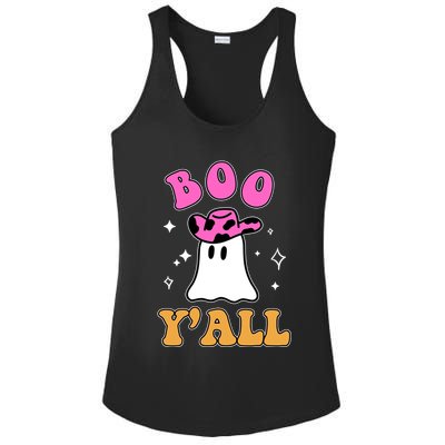 Boo Yall Ghost Halloween Ladies PosiCharge Competitor Racerback Tank