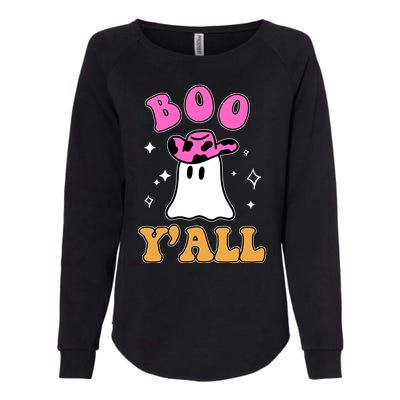 Boo Yall Ghost Halloween Womens California Wash Sweatshirt