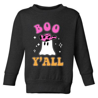 Boo Yall Ghost Halloween Toddler Sweatshirt