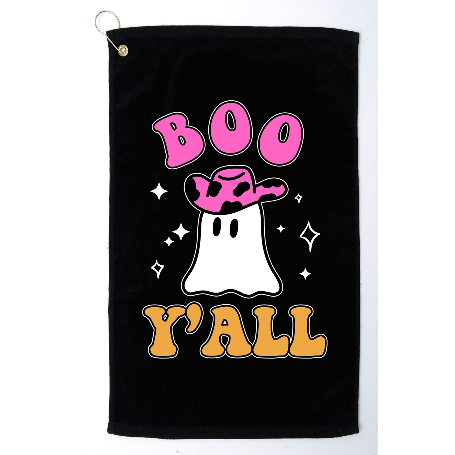 Boo Yall Ghost Halloween Golf Towel
