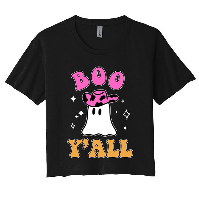 Boo Yall Ghost Halloween Crop Top