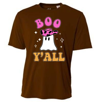 Boo Yall Ghost Halloween Cooling Performance Crew T-Shirt