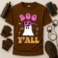 Boo Yall Ghost Halloween Cooling Performance Crew T-Shirt