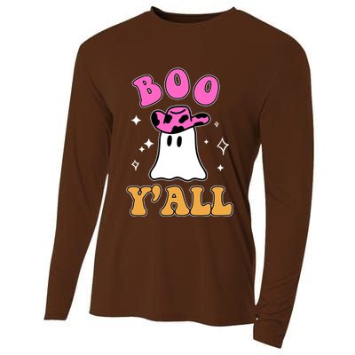 Boo Yall Ghost Halloween Cooling Performance Long Sleeve Crew