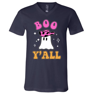 Boo Yall Ghost Halloween V-Neck T-Shirt