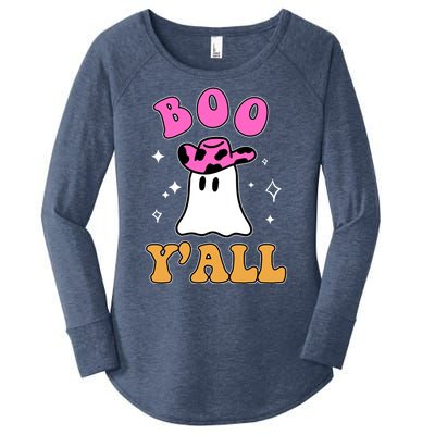 Boo Yall Ghost Halloween Women's Perfect Tri Tunic Long Sleeve Shirt