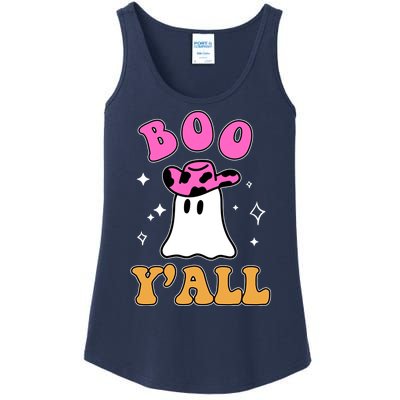 Boo Yall Ghost Halloween Ladies Essential Tank