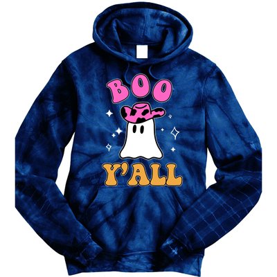 Boo Yall Ghost Halloween Tie Dye Hoodie