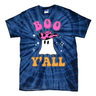 Boo Yall Ghost Halloween Tie-Dye T-Shirt