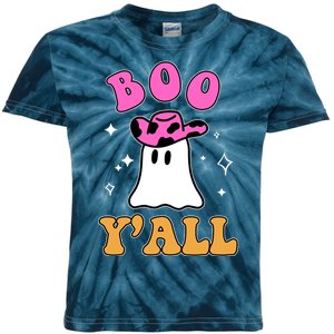 Boo Yall Ghost Halloween Kids Tie-Dye T-Shirt