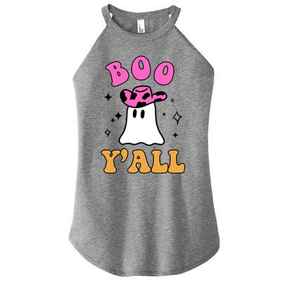 Boo Yall Ghost Halloween Women’s Perfect Tri Rocker Tank