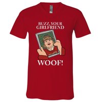 Buzz Your Girlfriend Woof Kevin Mccallister Christmas Movie V-Neck T-Shirt