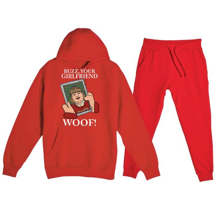 Buzz Your Girlfriend Woof Kevin Mccallister Christmas Movie Premium Hooded Sweatsuit Set