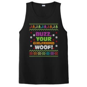 Buzz Your Girlfriend Woof Xmas PosiCharge Competitor Tank