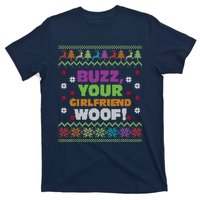 Buzz Your Girlfriend Woof Xmas T-Shirt