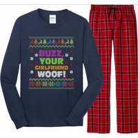 Buzz Your Girlfriend Woof Xmas Long Sleeve Pajama Set