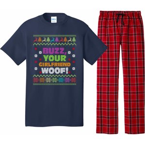 Buzz Your Girlfriend Woof Xmas Pajama Set