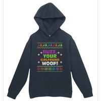 Buzz Your Girlfriend Woof Xmas Urban Pullover Hoodie