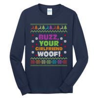 Buzz Your Girlfriend Woof Xmas Tall Long Sleeve T-Shirt