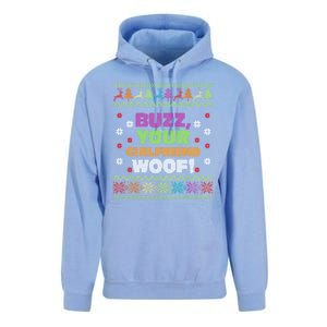 Buzz Your Girlfriend Woof Xmas Unisex Surf Hoodie