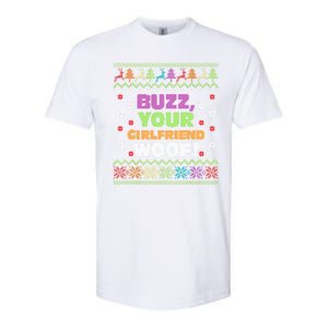 Buzz Your Girlfriend Woof Xmas Softstyle CVC T-Shirt