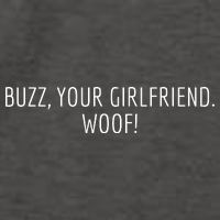 Buzz Your Girlfriend Woof Funny Christmas Sayings Vector Backpack