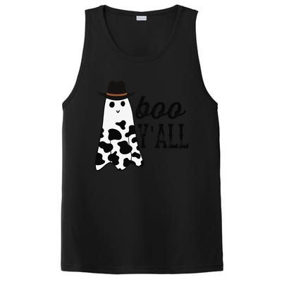 Boo Yall Ghost Scary Western Cowboy Cowgirl Funny Halloween PosiCharge Competitor Tank