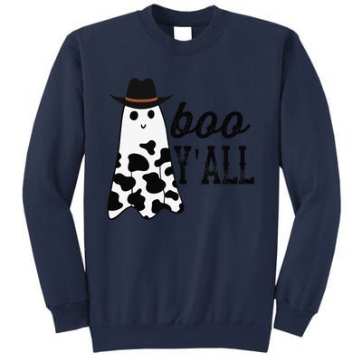 Boo Yall Ghost Scary Western Cowboy Cowgirl Funny Halloween Sweatshirt