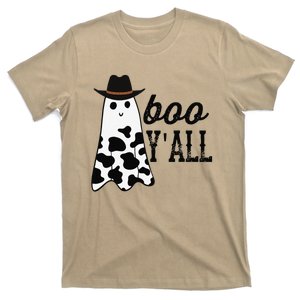 Boo Yall Ghost Scary Western Cowboy Cowgirl Funny Halloween T-Shirt