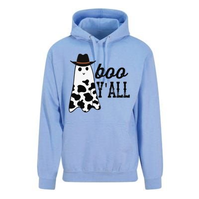 Boo Yall Ghost Scary Western Cowboy Cowgirl Funny Halloween Unisex Surf Hoodie