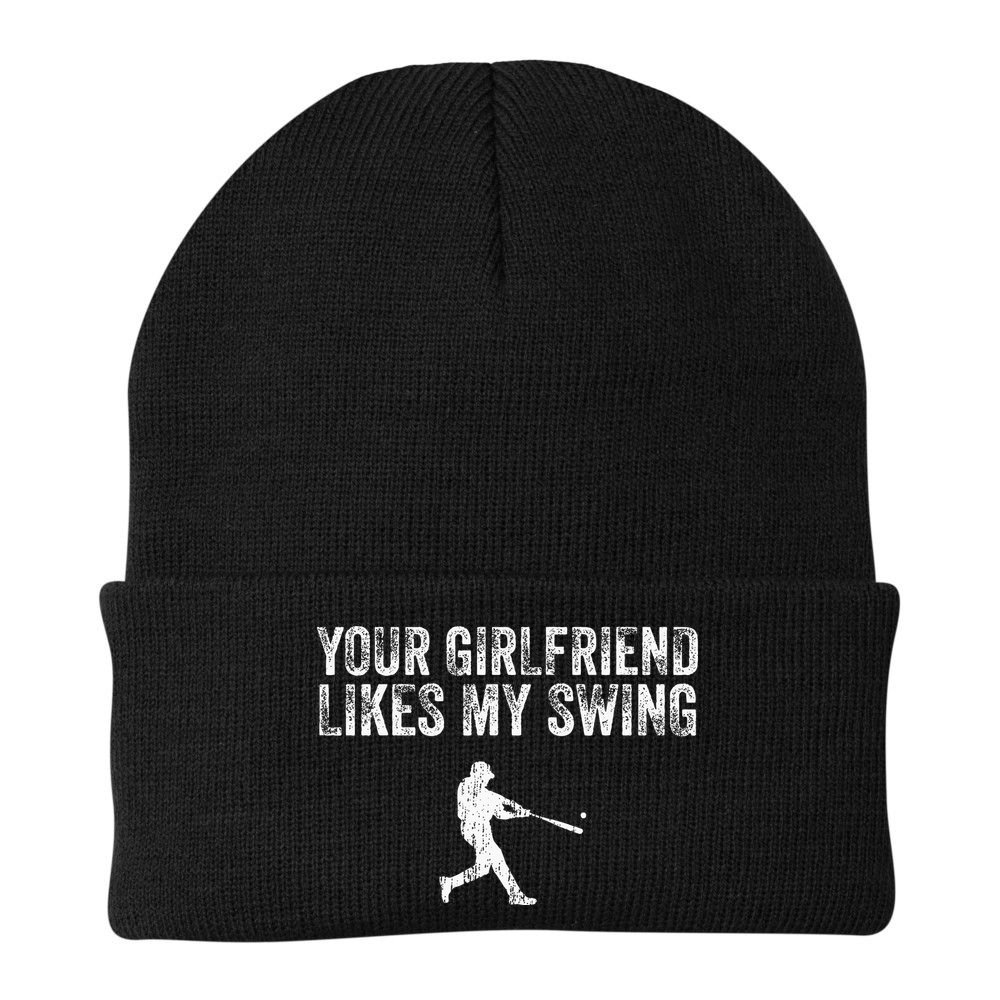 Baseball Your Girlfriend Likes My Swing Beanie