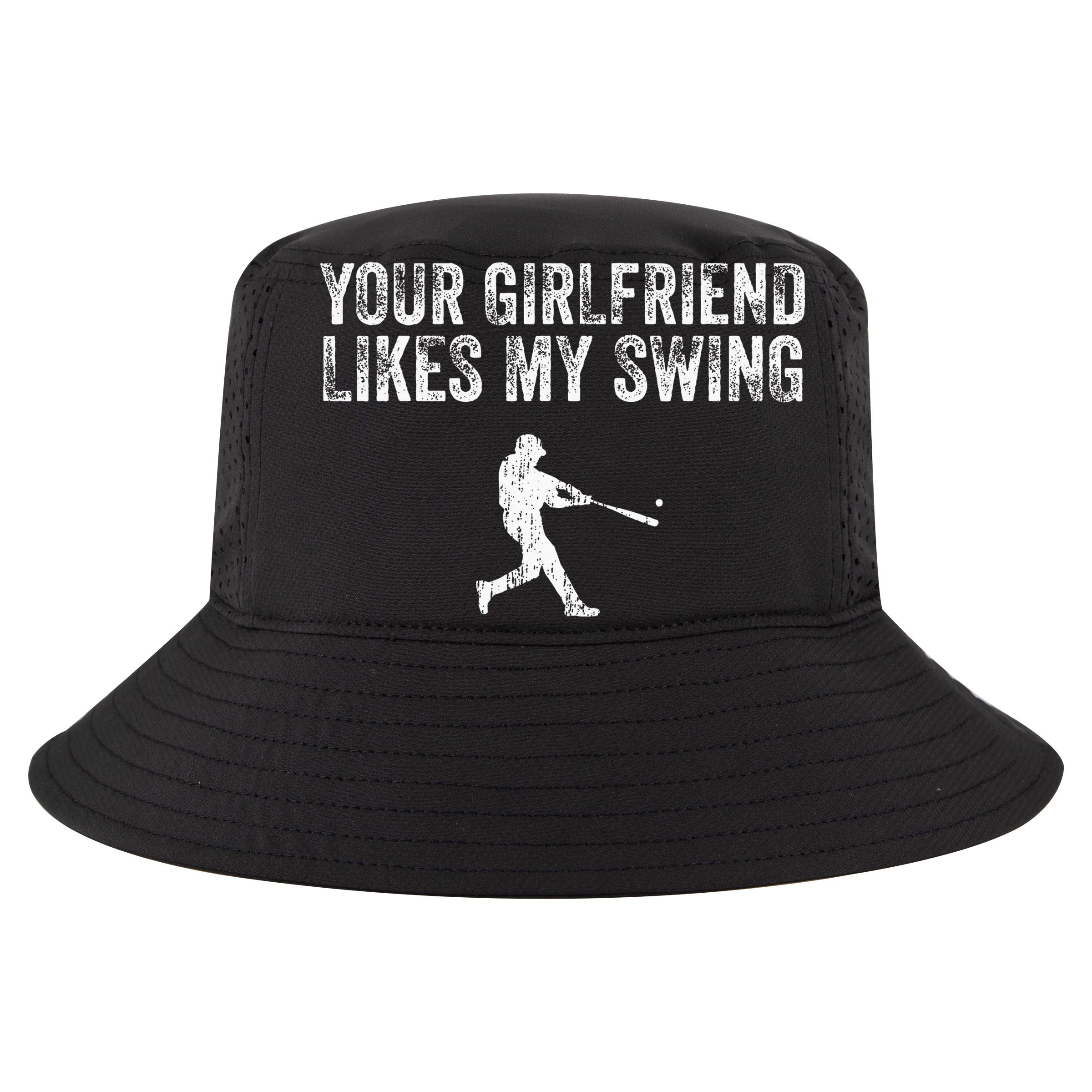 Baseball Your Girlfriend Likes My Swing 16 in Basic Backpack