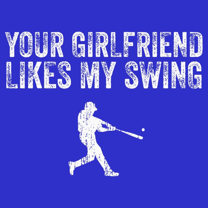 Baseball Your Girlfriend Likes My Swing 16 in Basic Backpack