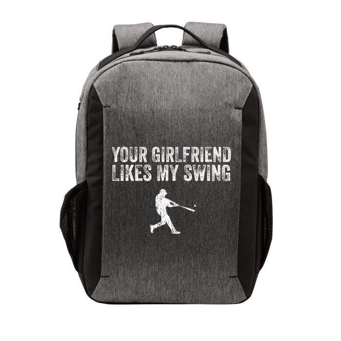 Baseball Your Girlfriend Likes My Swing Vector Backpack
