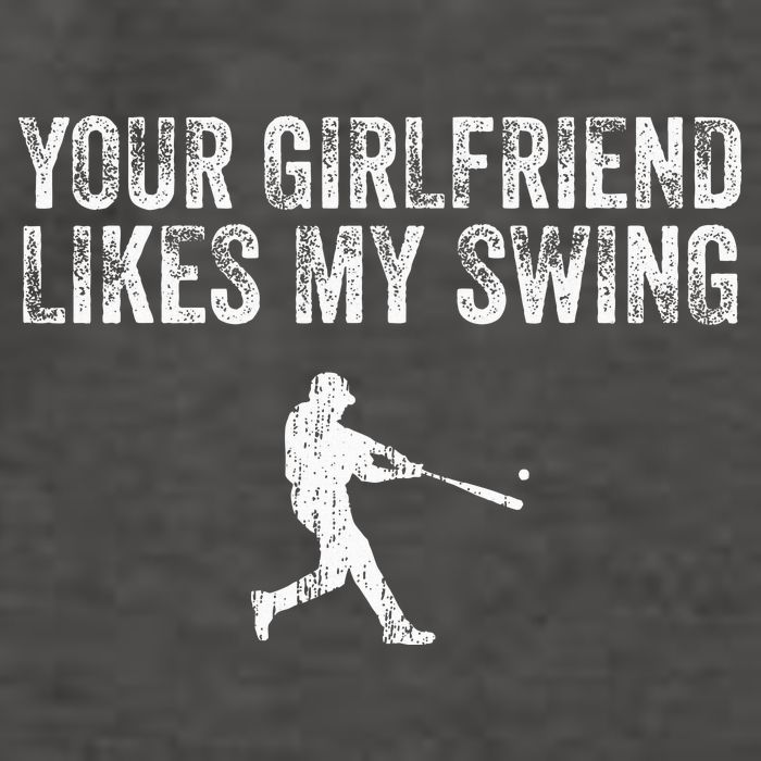 Baseball Your Girlfriend Likes My Swing Vector Backpack