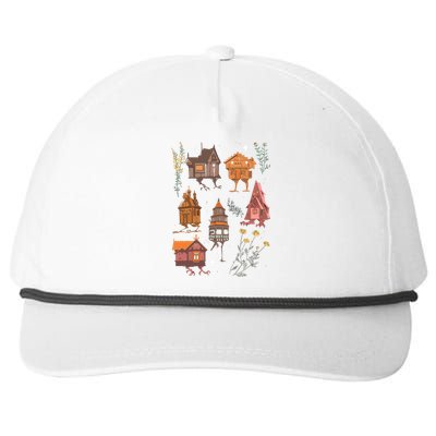 Baba Yaga Houses Snapback Five-Panel Rope Hat