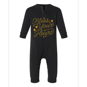 Bless Your Heart Funny Infant Fleece One Piece