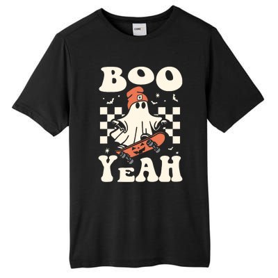 Boo Yeah Halloween Ghost Boy Retro Skateboard Tall Fusion ChromaSoft Performance T-Shirt