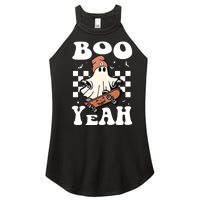 Boo Yeah Halloween Ghost Skateboard Women's Perfect Tri Rocker Tank