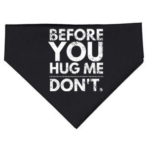 Before You Hug Me DonT Sarcastic St Patricks Day USA-Made Doggie Bandana