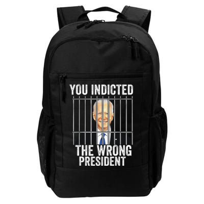 Biden You Indicted The Wrong President Funny Daily Commute Backpack