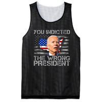 Biden You Indicted The Wrong President Mesh Reversible Basketball Jersey Tank