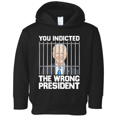 Biden You Indicted The Wrong President Toddler Hoodie