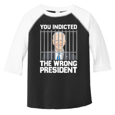 Biden You Indicted The Wrong President Toddler Fine Jersey T-Shirt